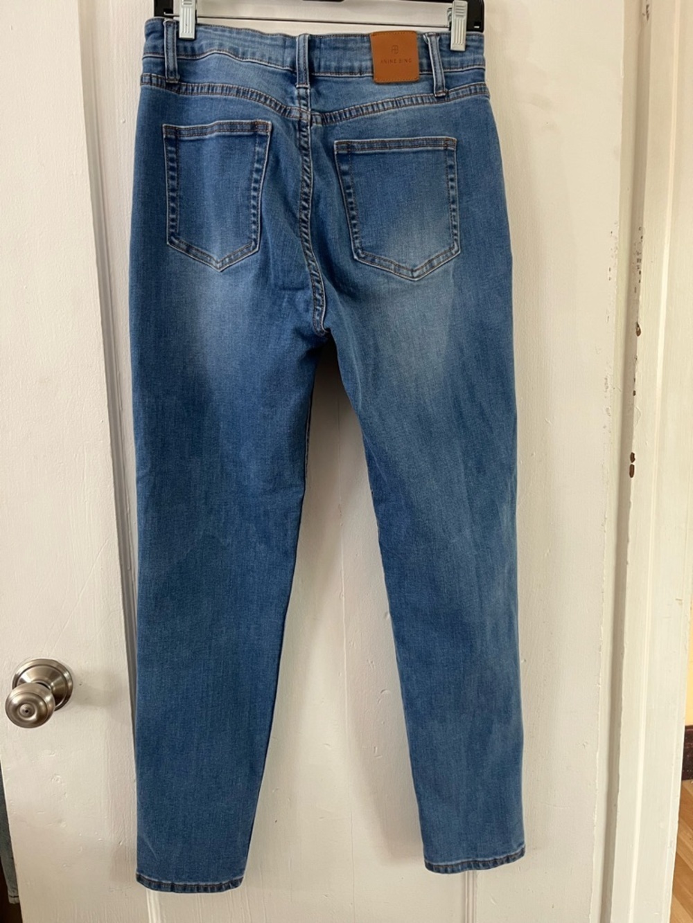 ANINE BING Jane Skinny/Slim Jeans in Cascade Blue – Size 30 - Picture 5 of 14